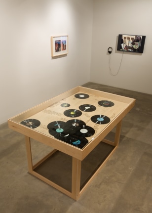 Installation view at Rhona Hoffman Gallery, Michael Rakowitz, The Breakup, 2014