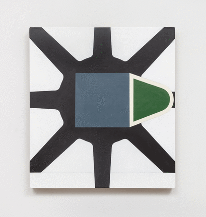 Jacob Hashimoto/Burnt by the Glare of the Local Sun/2015/Oil on linen