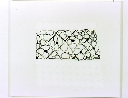 Judy Ledgerwood, Blowing Kisses, Acrylic and gouache on canvas, 2002