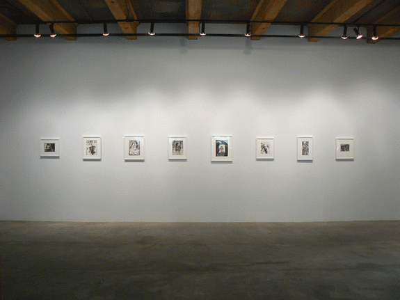 Installation view at Rhona Hoffman Gallery, Robert Heinecken, Dream/Circles/Cycles: Vintage Works 1964-1973, 2008