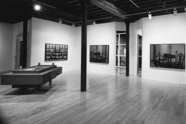 Installation view at Rhona Hoffman Gallery, The Outside and the Inside, Curated by Christian Leigh, 1988