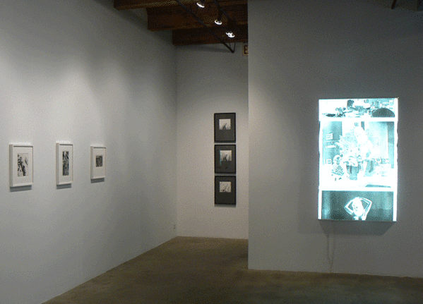 Installation view at Rhona Hoffman Gallery, Robert Heinecken, Dream/Circles/Cycles: Vintage Works 1964-1973, 2008