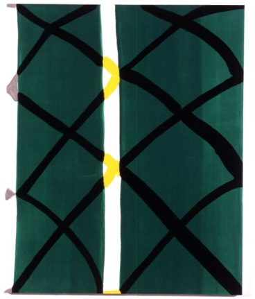 Judy Ledgerwood, Garden Gate, Oil on canvas, 2002