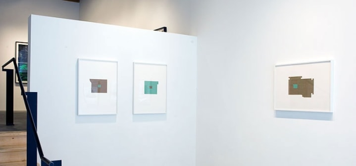 Installation view at Rhona Hoffman Gallery, Julia Fish, Between: Stairs and Landings, 2008