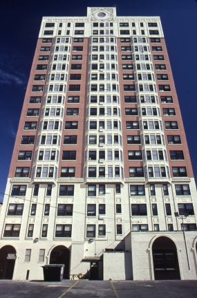 Installation view at Rhona Hoffman Gallery, Richard Haas,&nbsp;1990.