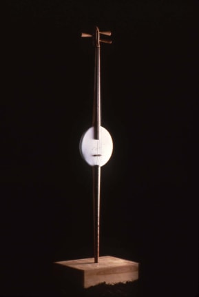 Installation view at Rhona Hoffman Gallery, Sam Pappas, Musical Scores and Instruments, 1984