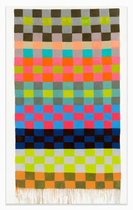 Judy Ledgerwood/Hopscotch Chelsea Rose/2018/Oil on canvas