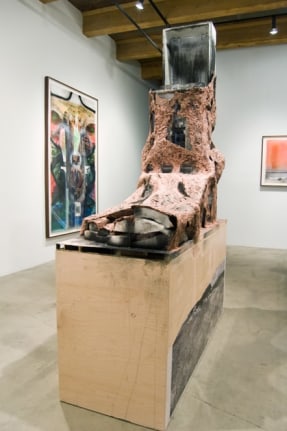 Installation view at Rhona Hoffman Gallery, Huma Bhabha, Huma Bhabha, 2011