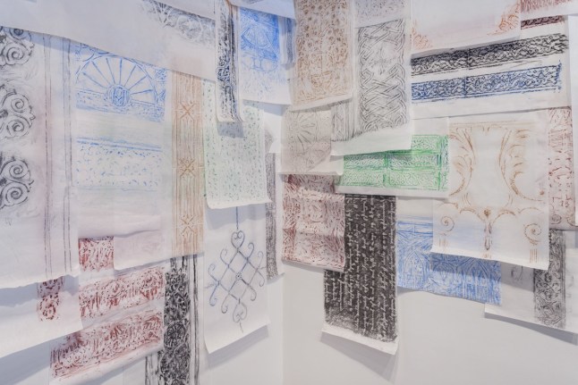 Installation view at Rhona Hoffman Gallery/Michael Rakowitz/The Flesh Is Yours, The Bones Are Ours/2016