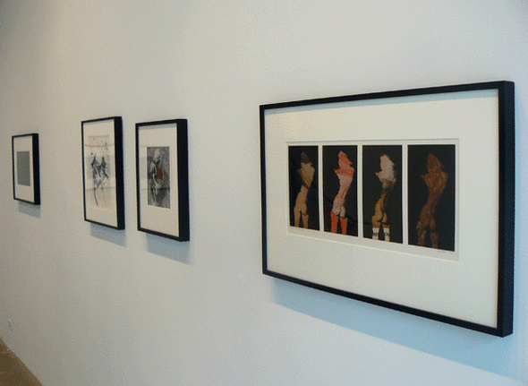 Installation view at Rhona Hoffman Gallery, Robert Heinecken, Dream/Circles/Cycles: Vintage Works 1964-1973, 2008