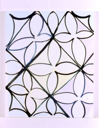 Judy Ledgerwood, Everyday is Like Sunday, Oil on canvas, 2003