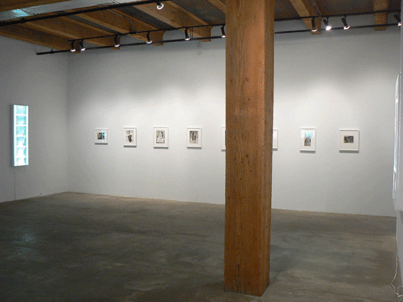 Installation view at Rhona Hoffman Gallery, Robert Heinecken, Dream/Circles/Cycles: Vintage Works 1964-1973, 2008