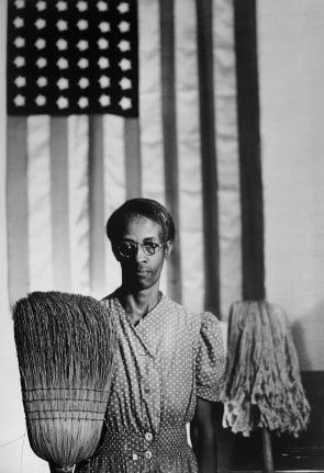 Gordon Parks.&nbsp;American Gothic, Washington, D.C.,&nbsp;1942. Gelatin silver print, 11 x 14 inches, print, 21.25 x 17.75 inches, framed.