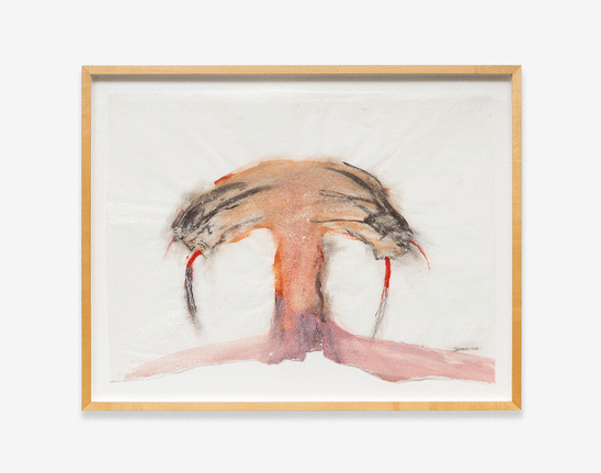 The Bomb, 1966.&nbsp;Gouache and ink on paper, 16.5 x 22 inches, paper, 21.25 x 27.25 inches, framed