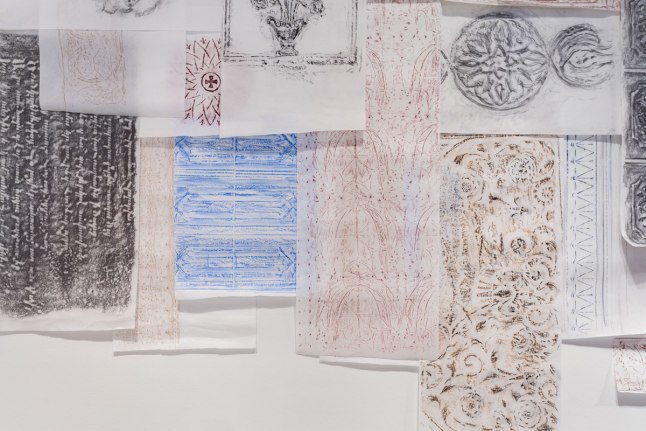 Installation view at Rhona Hoffman Gallery/Michael Rakowitz/The Flesh Is Yours, The Bones Are Ours/2016