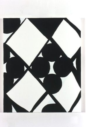 Judy Ledgerwood, Violently Happy, Oil on canvas, 2003