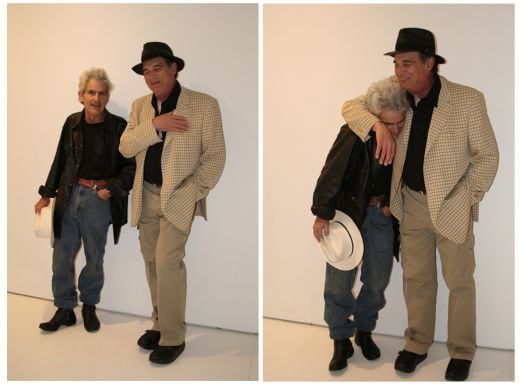 Larry Poons and Larry Bell