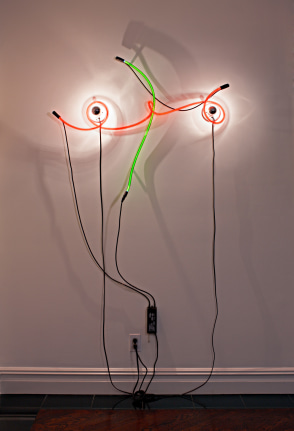 Installation view, Keith Sonnier: Early Sculpture and Drawing, 18 EAST 77