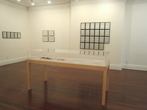 Installation view, Hanne Darboven: A Survey, 18 EAST 77