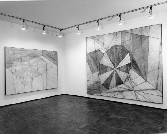 Installation view, Ron Davis: Paintings, 4 EAST 77