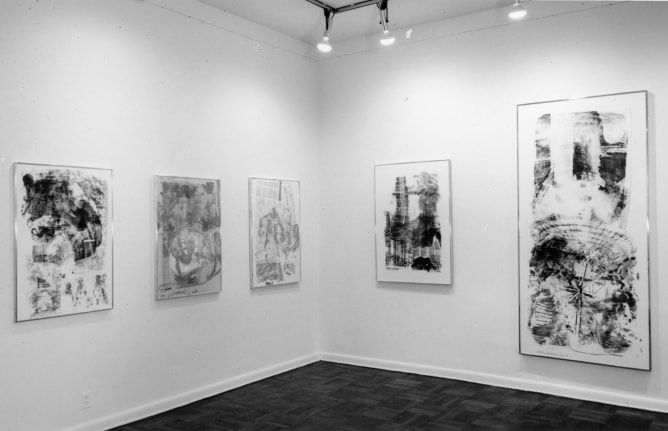 Installation view, Robert Rauschenberg: Moonshot Series, 4 EAST 77