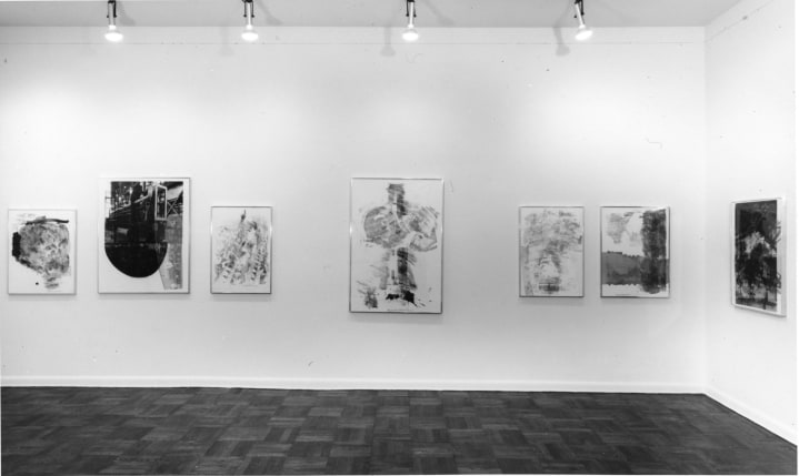 Installation view, Robert Rauschenberg: Moonshot Series, 4 EAST 77