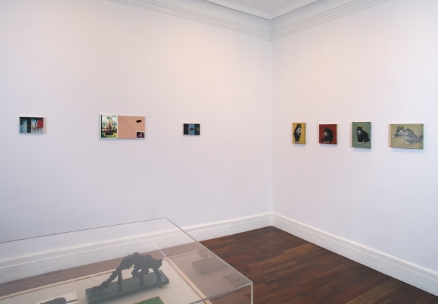 Installation view, Richard Pettibone: Paintings and Drawings 1972 &ndash; 1994, 18 EAST 77