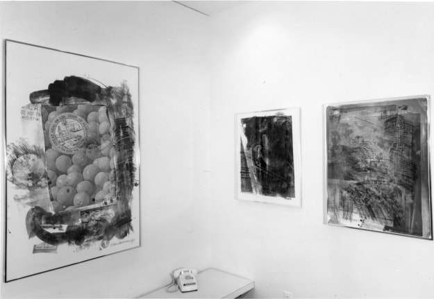 Installation view, Robert Rauschenberg: Moonshot Series, 4 EAST 77