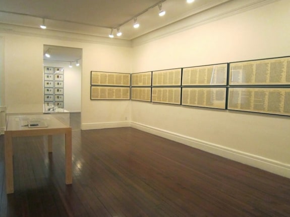 Installation view, Hanne Darboven: A Survey, 18 EAST 77