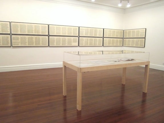 Installation view, Hanne Darboven: A Survey, 18 EAST 77