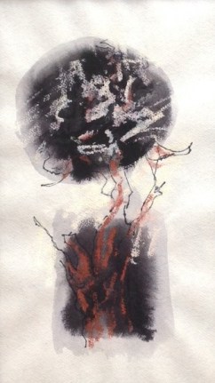 Image of untitled mixed media artwork by Hans Burkhardt.