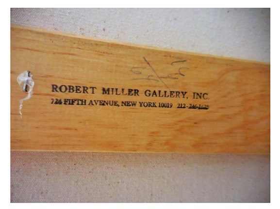 Stamp verso on &quot;Hot Top&quot; from his Copa Series by Robert Zakanitch.