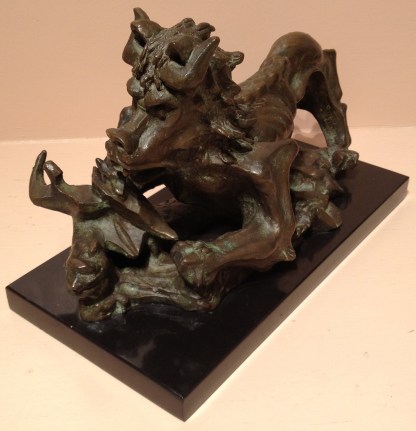 Image of sold Nathaniel Kaz bronze entitled Chaos.