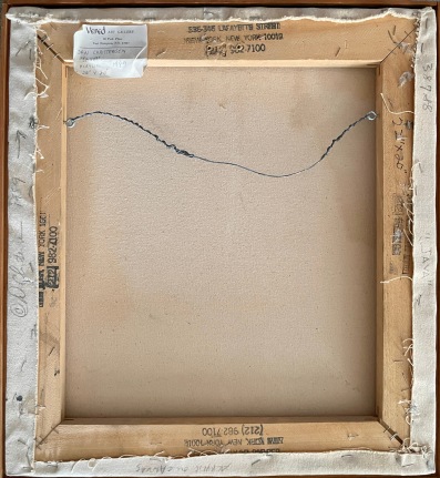 Image of painting verso of "Java" by Dan Christensen.