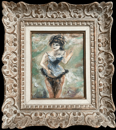 Frame view of &quot;Circus GIrl&quot; by Yasuo Kuniyoshi.