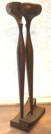 Image of sold steel sculpture entitled "Figur 82" by Rudolf Hoflehner.