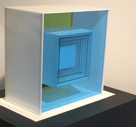 Detail 4 of plexiglas construction #128 by Leroy Lamis.