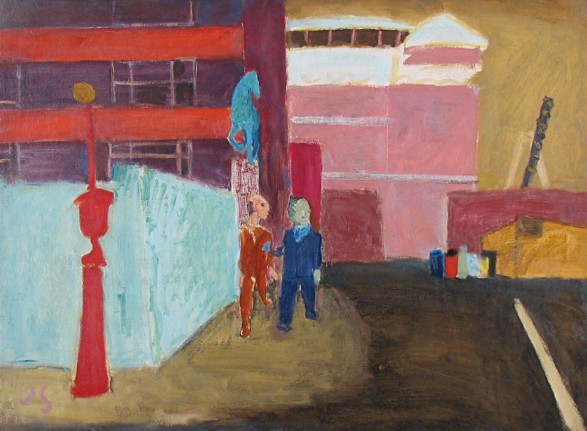 ASPCA Street Near Bellevue painting by Joseph Solman.