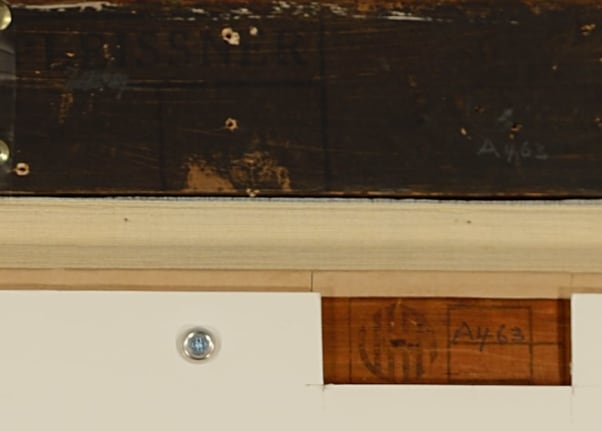 Verso detail Red House, Rindge, NH by Ogden Pleissner.