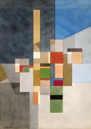 Sold Easton Pribble Untitled (1953) PRB.397 Watercolor on paper, 22" x 16"