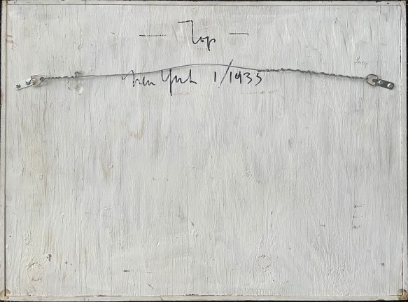 Verso image of &quot;1-35&quot; painting by Charles Biederman.