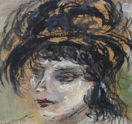 Close up of &quot;Circus GIrl&quot; by Yasuo Kuniyoshi.