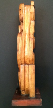 Image of wood carved statue by Irving Lehman entitled "Ancienne Noblesse".