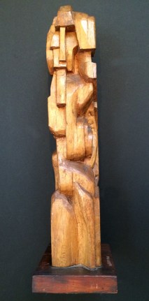 Image of wood carved statue by Irving Lehman entitled "Ancienne Noblesse".