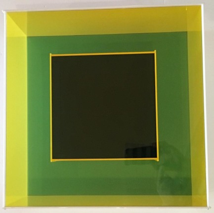 Detail 2 of plexiglas construction #128 by Leroy Lamis.