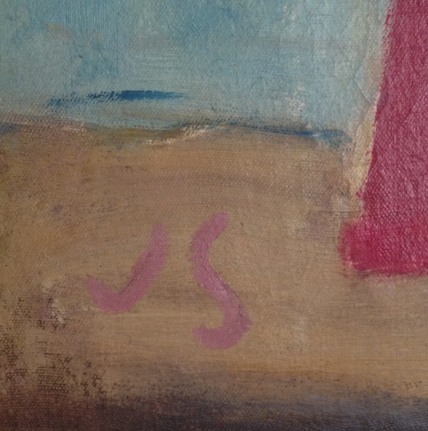 Signature on ASPCA: Street Near Bellevue by Joseph Solman.