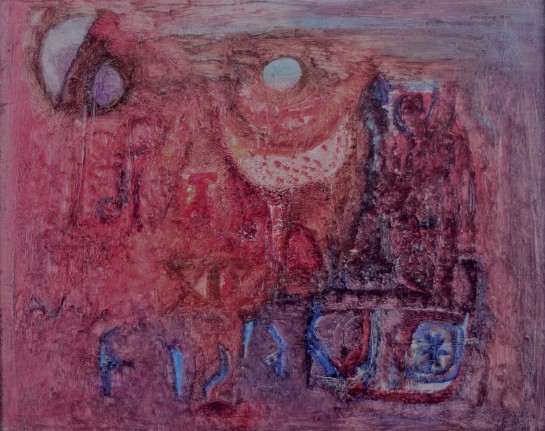 Ralph Rosenborg oil painting entitled "Full Moon".