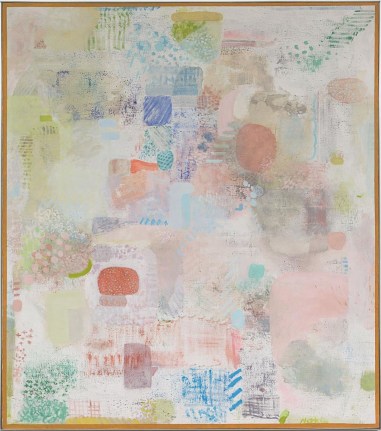 Image of frame on Robert Natkin's abstract painting Field Mouse #1.