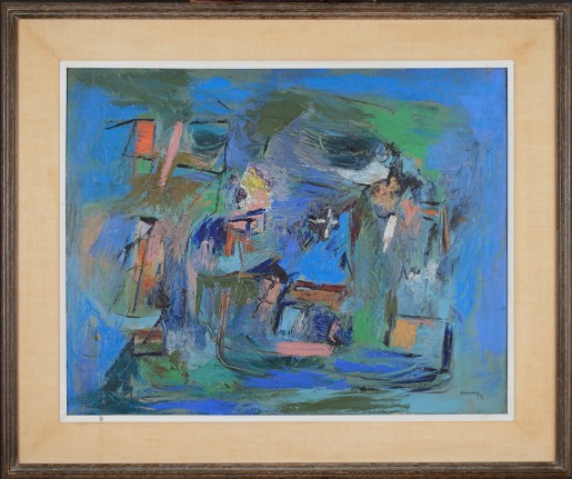 Frame on "Subjective Farm Landscape" by Ralph Rosenborg.