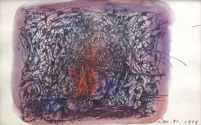 Image of Hans Burkhardt untitled mixed media work.